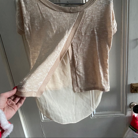 Tan High-Low Top - Picture 6 of 6